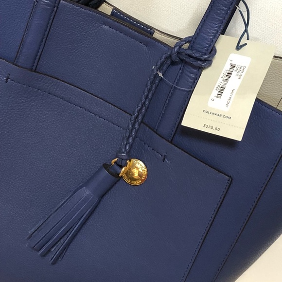 NWT COLE HAAN Natalie Leather Tote - Picture 3 of 8